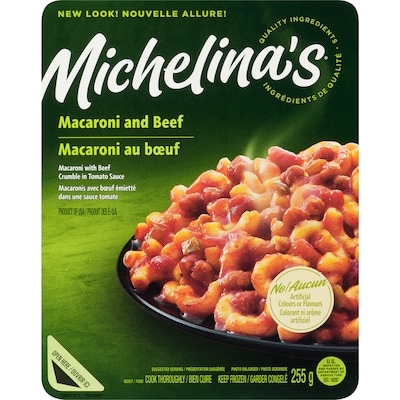 Michelina Macaroni au bœuf Michelina’s 255 g, 0,98 $/100g