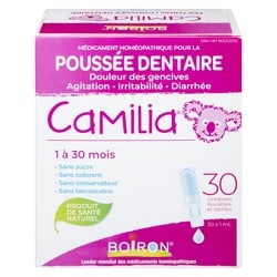 Boiron Camilia douleur des gencives poussée dentaire 1 à 30 mois 30 ml, 43,33 $/100ml