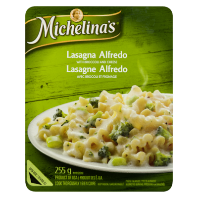Michelina Lasagne Alfredo au brocoli et au fromage Michelina’s 255 g, 0,98 $/100g