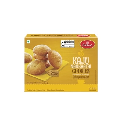Haldiram Kaju Nankhatai Cookies 250 g, $1.80/100g