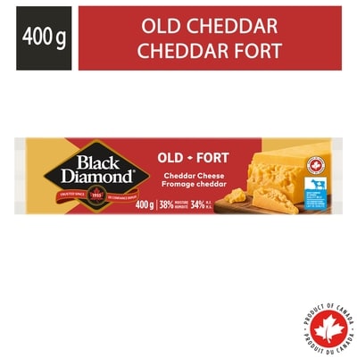Black Diamond Barre de fromage cheddar fort. 400 g, 1,62 $/100g