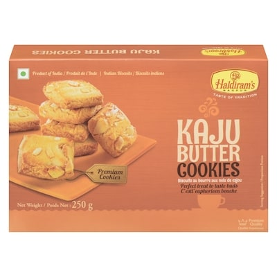 Haldiram Kaju Butter Cookies     250 g, $1.80/100g