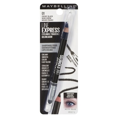 Maybelline Line express traceur 01 noir ebène 1.1 g, 908,18 $/100g