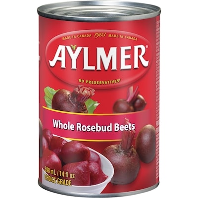 Aylmer Whole Rosebud Beets 398 ml, $0.63/100ml