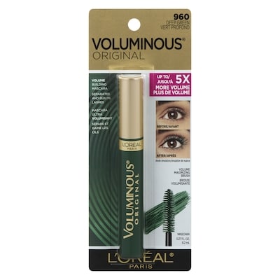 L'Oreal Paris Voluminous Mascara Green 8 ml, $112.50/100ml