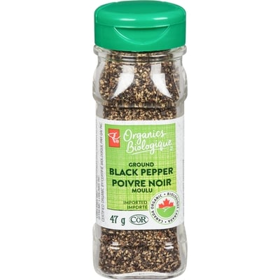 PC Organics Ground Black Pepper 47 g, $11.68/100g