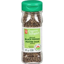 PC Biologique Poivre Noir Moulu 47 g, 10,64 $/100g