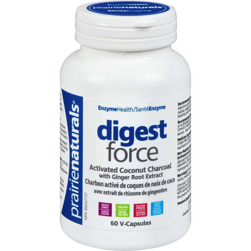 Digest Force Activated Coconut Charcoal with Ginger