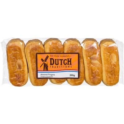 Dutch Traditions Doigts d'amande 280 g, 1,25 $/100g