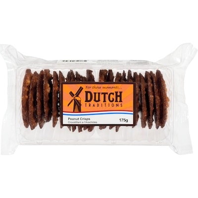 Dutch Traditions Peanut Crisps 175 g, $2.57/100g