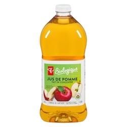 PC Biologique Jus de pomme fait de concentré 1.36 l, 0,26 $/100ml