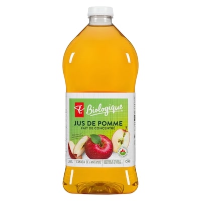 Jus de pomme fait de concentré