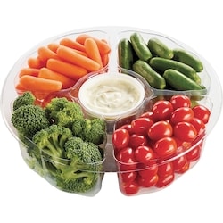 null Veggie Platter, Small (Broccoli, Carrots, Mini Cucumbers, & Grape Tomatoes) 818 g, $1.83/100g