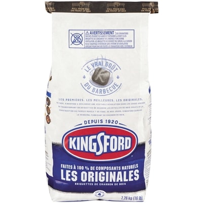 Kingsford Briquettes de charbon de bois originales, charbon de bois pour la cuisson au gril 7.26 kg, 0,25 $/100g