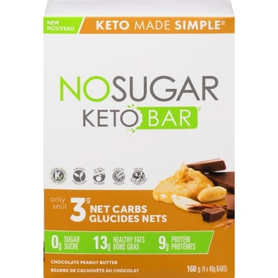 Vegan Pure Vgnp Ketobar Ch Sans Sucre 160 g, 7,49 $/100g