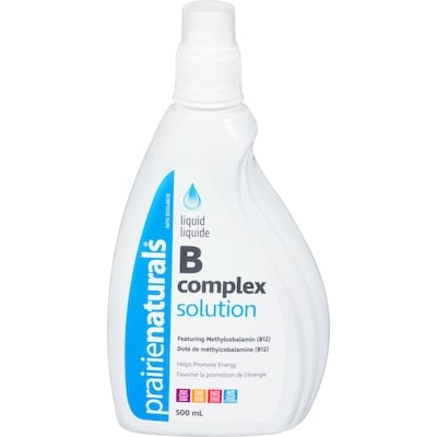 Prairienaturals PRNT SOLUTION B COMPLEX LIQ 500 ml, 9,00 $/100ml