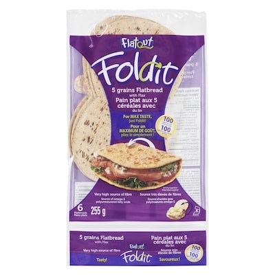 Molisana Flatout Flatbread and Foldit Shipper 255 g, $1.88/100g
