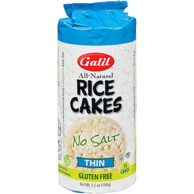 Galil No Salt Thin Rice Cakes, 18 Cakes 100 g, $1.99/100g