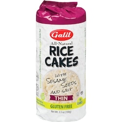 Kosher Rice Cakes With Sesame Seeds And Salt Thin, 18 Cakes
