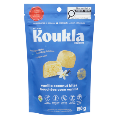 Koukla Delights Bouchées coco vanille Koukla 150 g, 6,67 $/100g