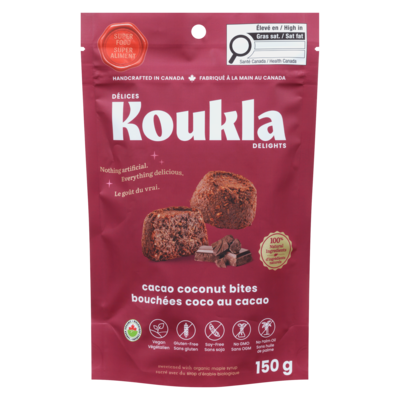 Koukla Delights Cacao Coconut Bites 150 g, $6.66/100g