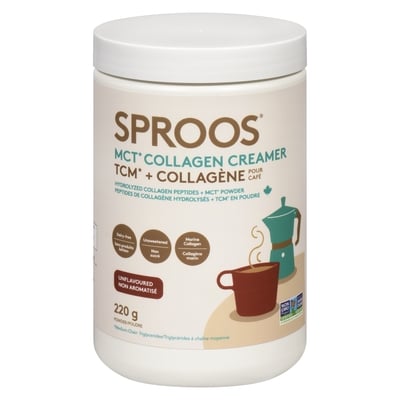 SPROOS MCT Collagen Creamer 220 g, $14.54/100g