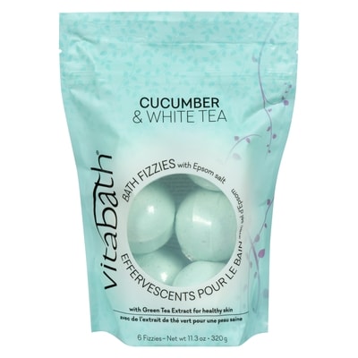 Vitabath Bath Fizzies With Epsom Salt Cucumber & White Tea 296 ml, $3.38/100ml