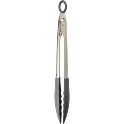 President's Choice Stainless Steel Locking Tongs with Silicone 9.5 Inch  1 ea, $10.00/1ea