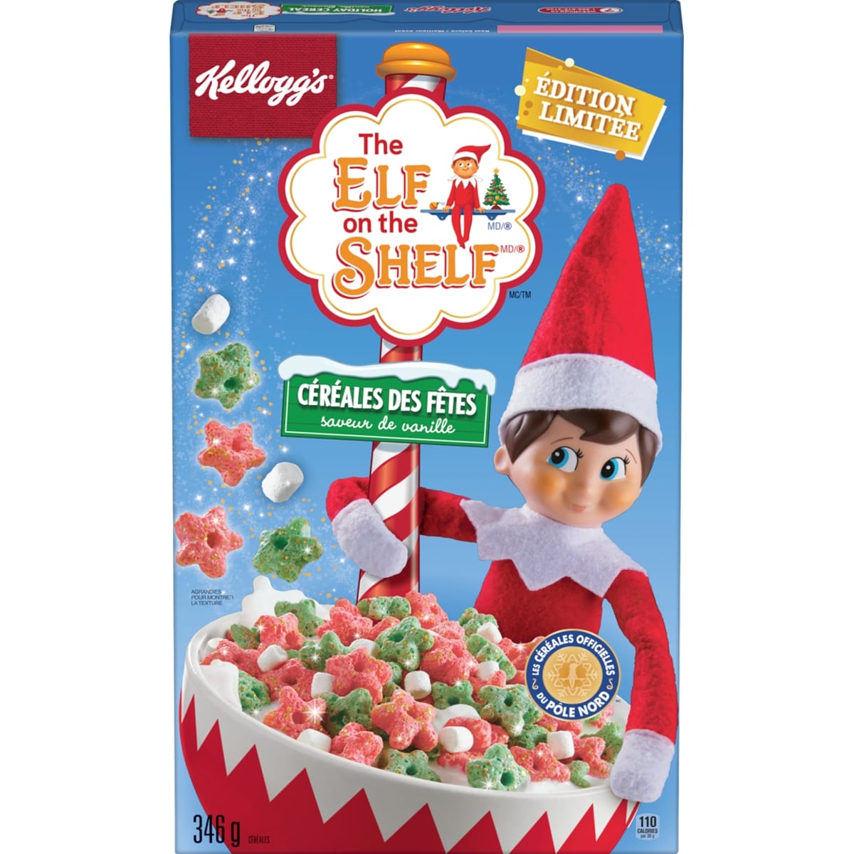 Kellogg’s Kelloggs Elf On The Shelf 346 g, 2,02 $/100g