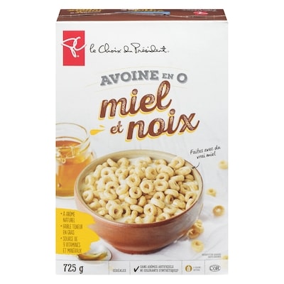 le Choix du Président Céréales Avoine en O miel et noix 725 g, 0,97 $/100g