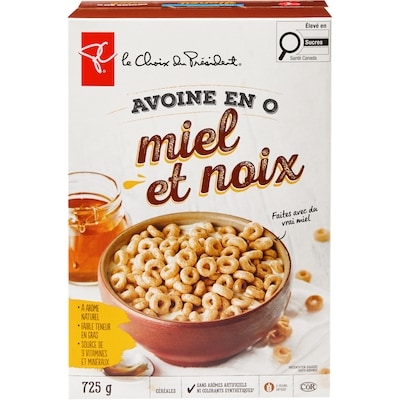 Céréales d’avoine en O miel et noix