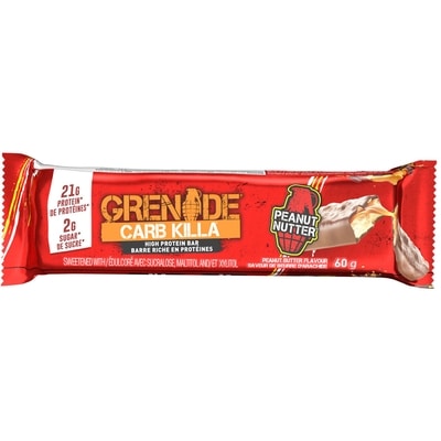 Grenade Carb Killa Grck Barre Proteinee Arachides 60 g, 6,65 $/100g