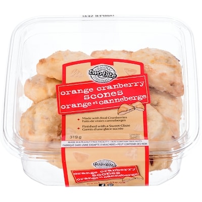 Two-bite Orange Et Canneberge Scones 319 g, 1,41 $/100g