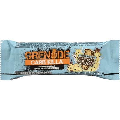 Grenade Carb Killa Grenade Chocolate Chip Cookie Dough Protein bar 60 g, $7.98/100g