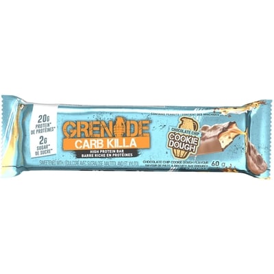 Grenade Carb Killa Grck Biscuits Brisures Choco 60 g, 7,48 $/100g