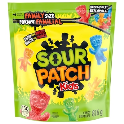 Maynards Sour Patch Kids Original Candy, SOUR THEN SWEET candy, Family Size 816 g, $1.16/100g