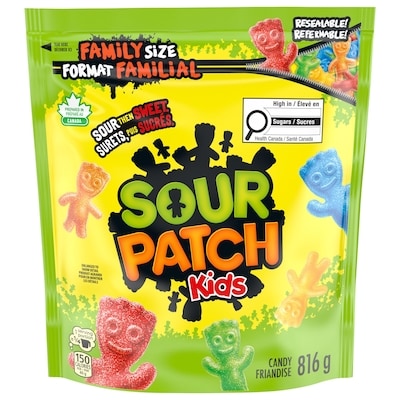 Maynards Sour Patch Kids originaux, bonbons AIGRES PUIS DOUX, format familial 816 g, 1,35 $/100g