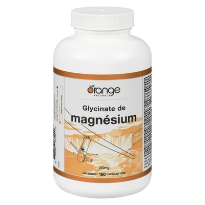 Orange Naturals Orna Magnesium Glycinate 180 ea, 0,24 $/1ch