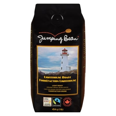 Jumping Bean Organic Whole Bean Lighthouse Roast 454 g, $3.96/100g