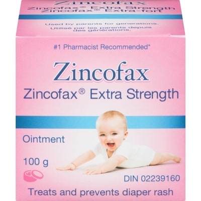 Zincofax Extra Strength Diaper Rash Cream 100 g, $10.99/100g