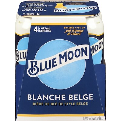 BELGIAN MOON Bière en canette (Pièce d’identité requise au moment du ramassage) 4x473.0 ml, 2,70 $/100ml