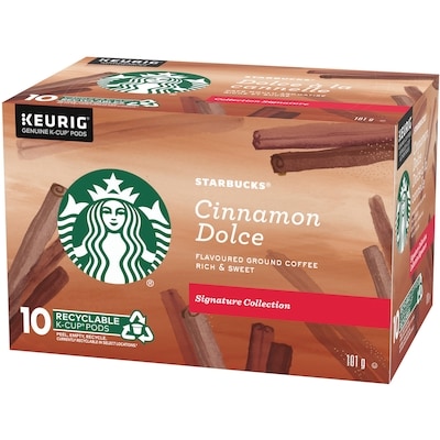 Coffee, Signature Collection Cinnamon Dolce Flavoured Ground K-Cup Pods