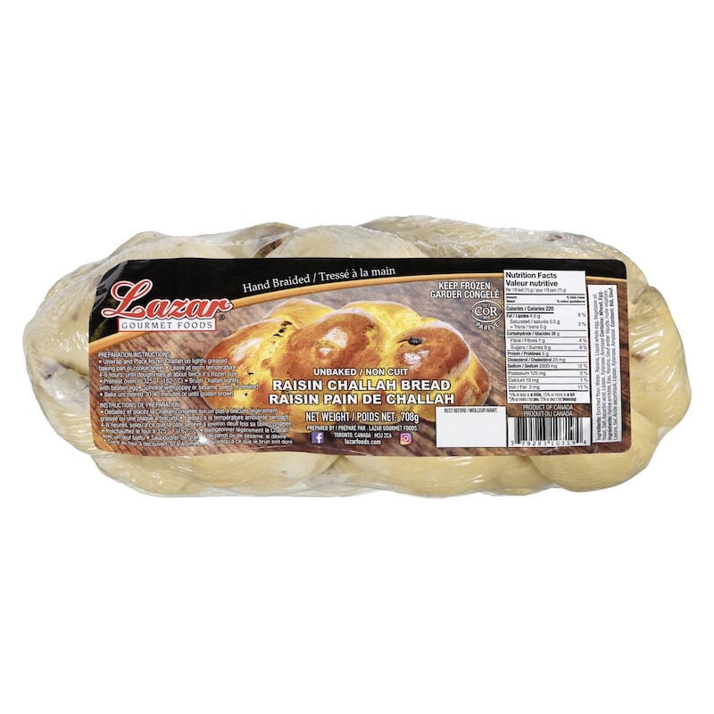 Kosher Raisin Challah Bread