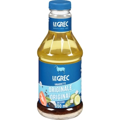 Le Grec Vinaigrette originale 650 ml, 1,08 $/100ml