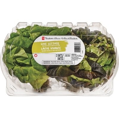 President's Choice Live Lettuce Red/Green, 2-pack 1 ea, $6.50/1ea