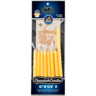 Ner Mitzvah Ensemble de shamoshim en cire d'abeille 8x1.0 ea, 0,50 $/1ch