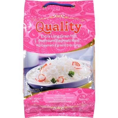 Quality Basmati Rice      3.63 kg, $0.47/100g