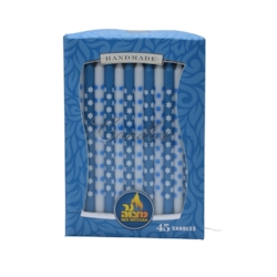 Ner Mitzvah Chanukah Candles (Blue & White Star Of David) 45x1.0 ea, $0.42/1ea