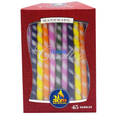 Ner Mitzvah Bougies de Hanoukka (Spiral) 45x1.0 ea, 0,29 $/1ch