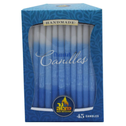 Ner Mitzvah Chanukah Candles (Frosted) 45x1.0 ea, $0.42/1ea